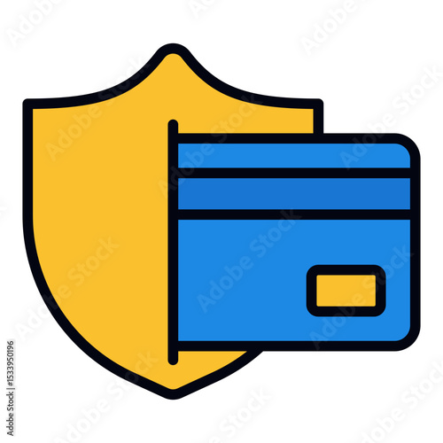 Protection icon. Cyber safety shield. Account security and data privacy