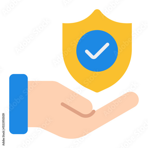 Insurance icon. Financial protection and risk coverage. Policy and claims support