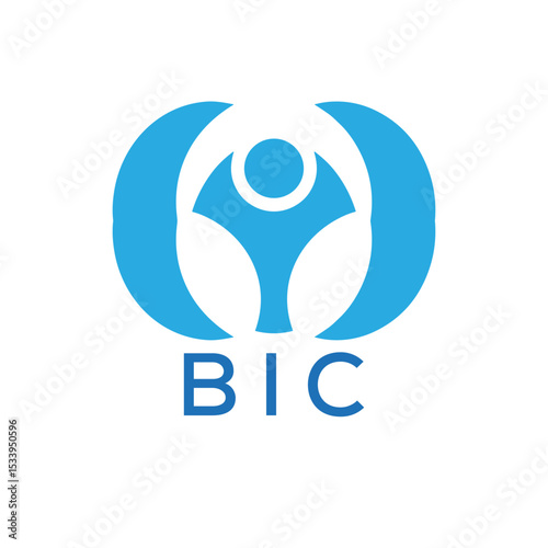 Initial BIC Letter Linked Logo for business and company identity. Modern BIC Letter Logo Vector Template with modern trendy golden logo.
