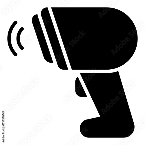 Barcode scanner icon. Product scan and retail checkout. Inventory and POS system