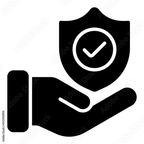 Insurance icon. Financial protection and risk coverage. Policy and claims support