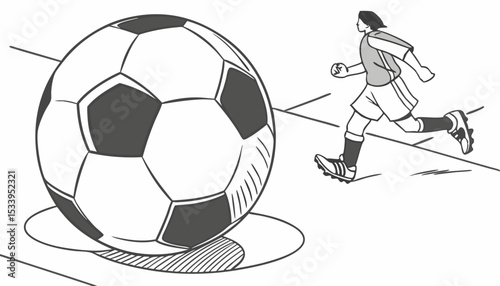 soccer player silhouette