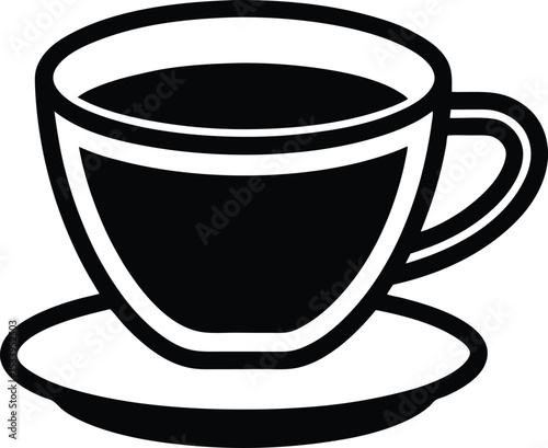 Espresso Cup Icon Outline Vector Illustration