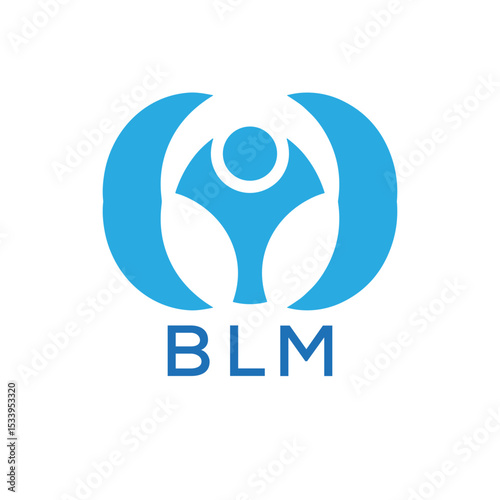 Initial BLM Letter Linked Logo for business and company identity. Modern BLM Letter Logo Vector Template with modern trendy golden logo.
