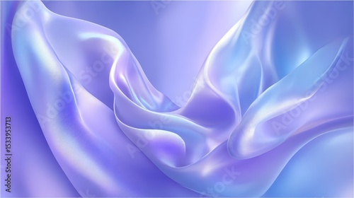 A soft, flowing gradient texture background in hues of light lavender and pale blue offers calm