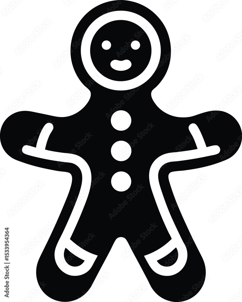 Obraz premium Ginger Icon Outline Vector Illustration