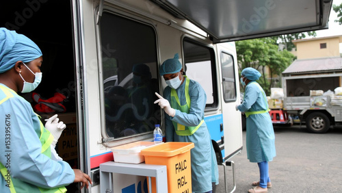 Community Nurses Administering Vaccine Clinics