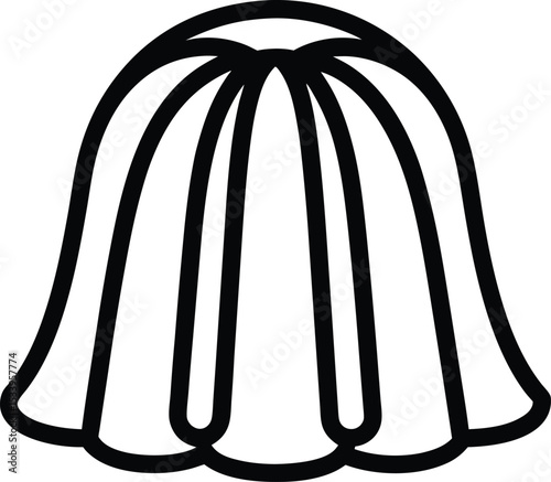 Jelly Icon Outline Vector Illustration