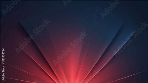 Abstract light red ray dark blue color Gradient Background.