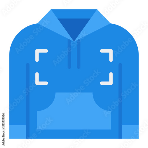 Hoodie icon. Custom apparel. Printed clothing and fashion design