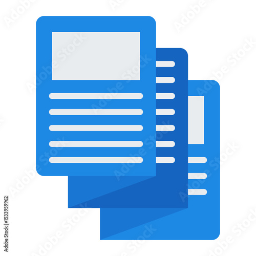 Flyer icon. Print advertisement. Marketing paper and leaflet