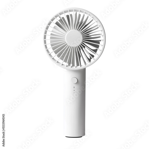 Electric fan isolated on white, a cool air ventilator designed for summer wind