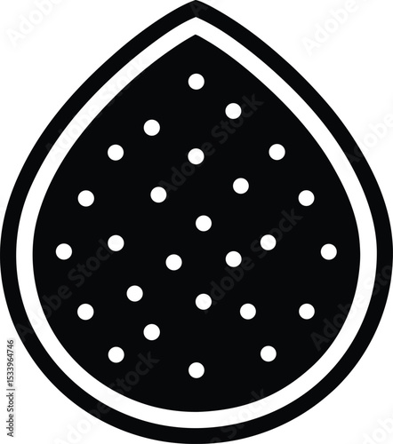 Sesame Seed Icon Outline Vector Illustration