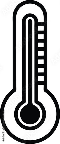 Thermometer Icon Outline Vector Illustration