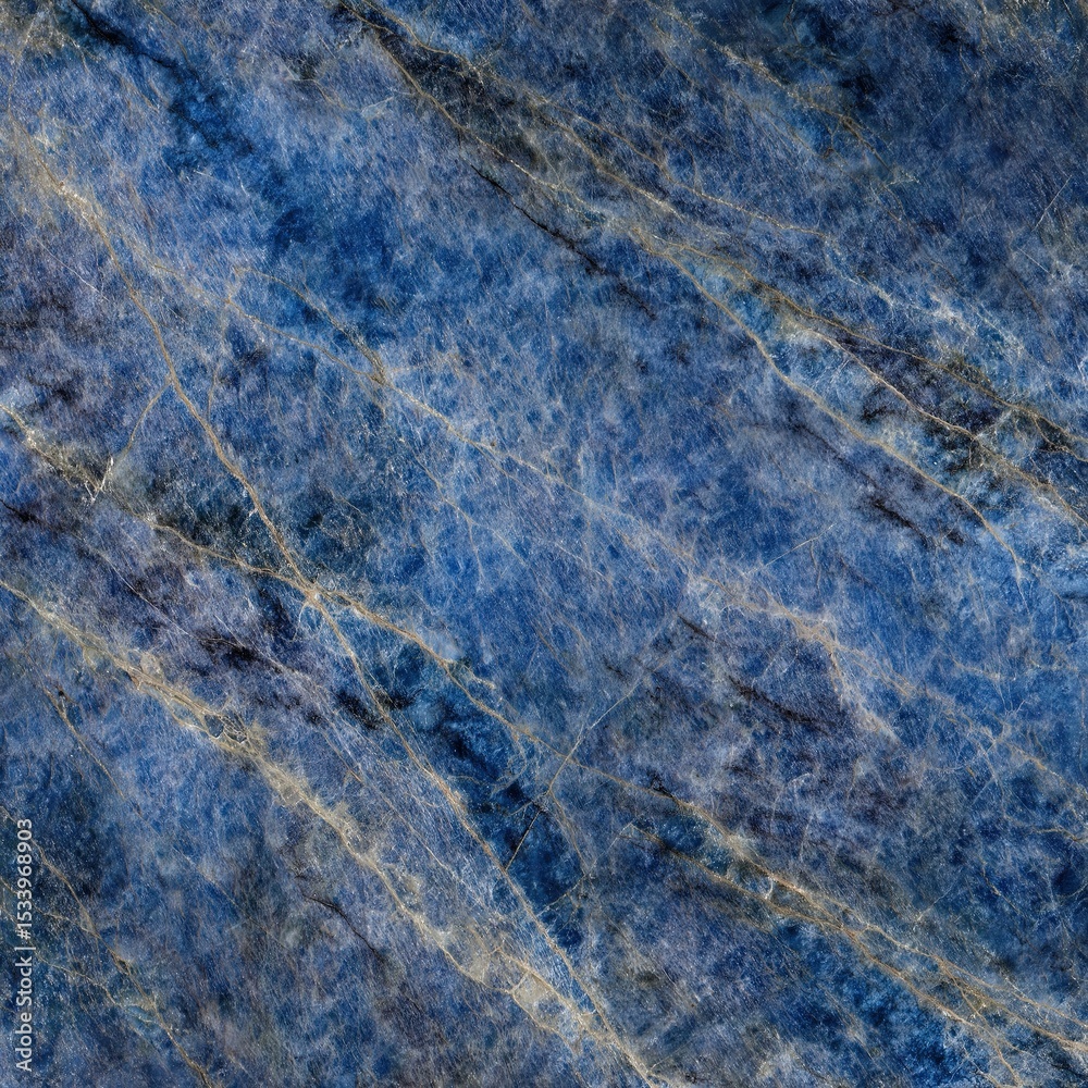 Fototapeta premium Generative AI, Blue marble textures with natural veining