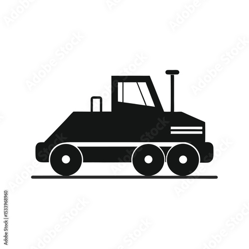 Heavy Duty Vehicle Industrial Tractor Design Icon