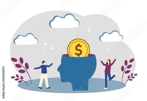 The Concept of Making Money, a Money Idea, a Successful Business, and a Money Mindset