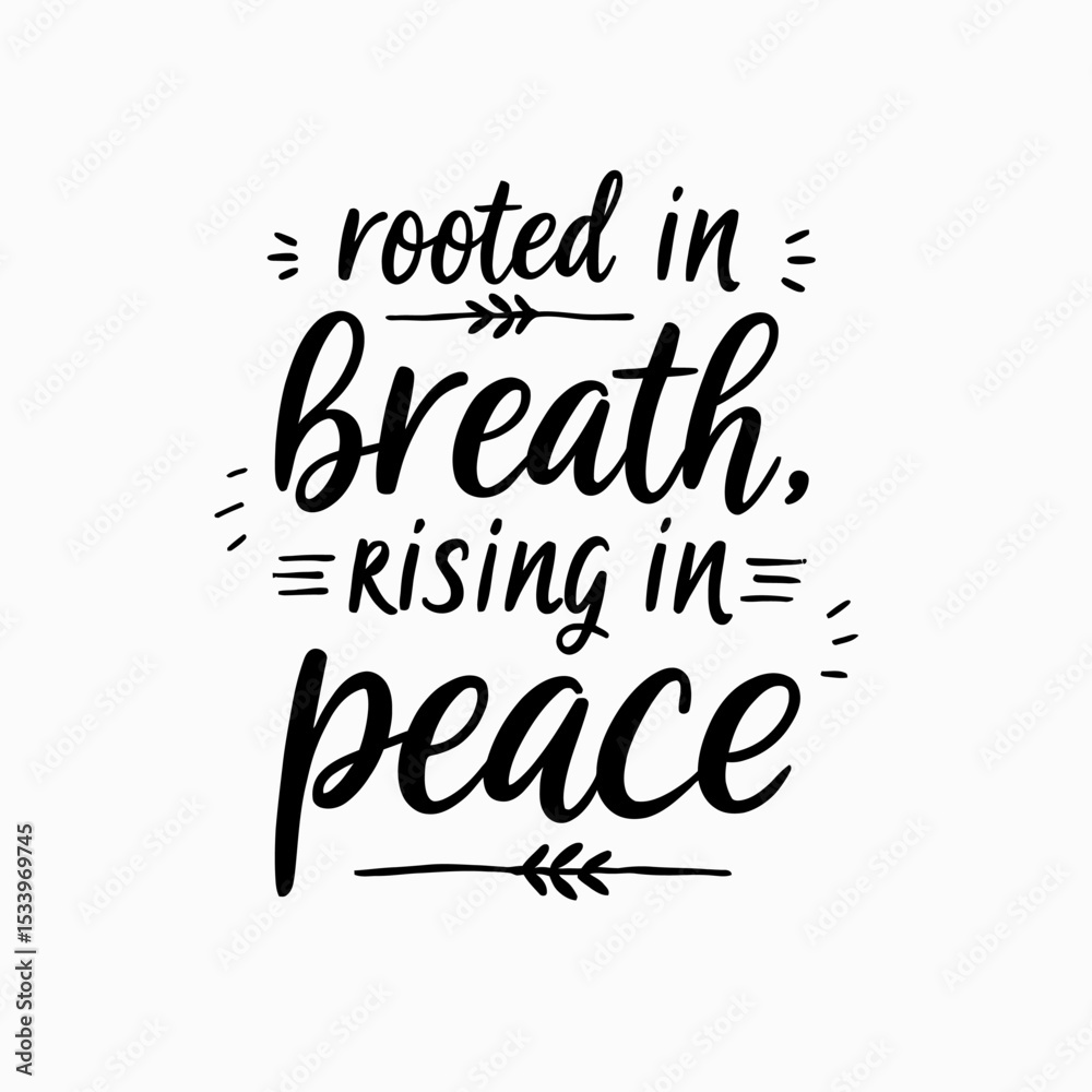 Obraz premium International Yoga Day Quotes, Yoga typography, 