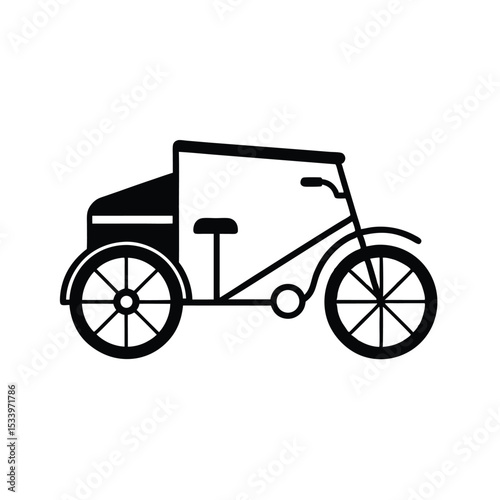 Vintage Cargo Tricycle Classic Design, Modern Utility
