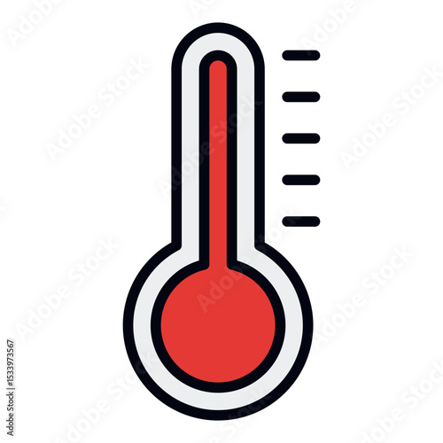 Temperature icon. Heat change. Climate rise and global warming