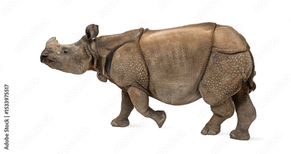 Obraz premium Indian one-horned rhinoceros