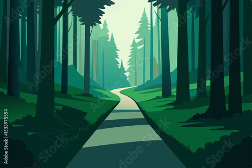 road in the woods