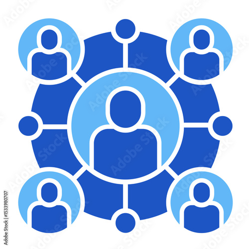 Business Network  Icon Element For Design	