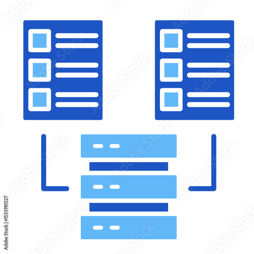 Redundancy Structure  Icon Element For Design	