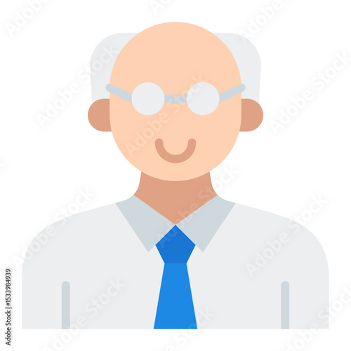Professor icon. Teacher symbol. College and university lecturer