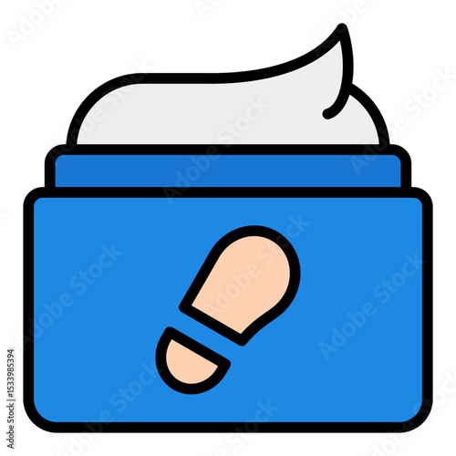 Foot care icon. Pedicure tools. Spa treatment and skincare