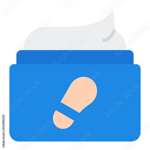Foot care icon. Pedicure tools. Spa treatment and skincare