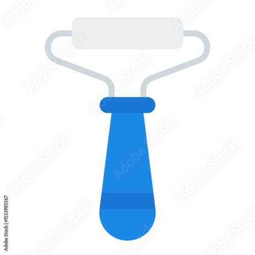 Facial roller icon. Jade roller tool. Skincare and massage device