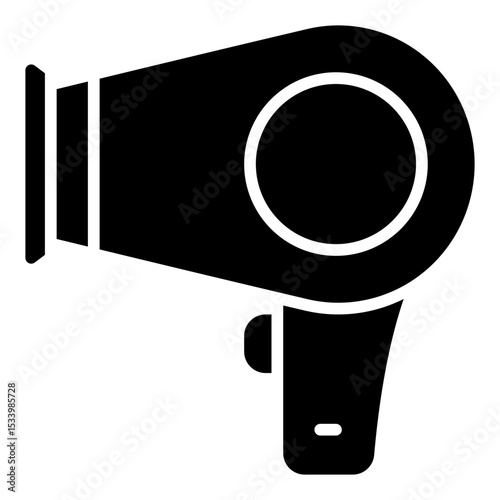 Hairdryer icon. Blow dryer symbol. Hair care and styling device
