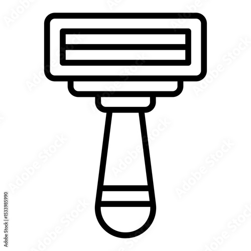 Razor icon. Hair removal blade. Shaving and grooming accessory