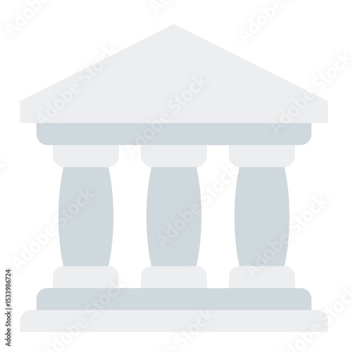 Bank icon. Financial institution. Money and savings symbol