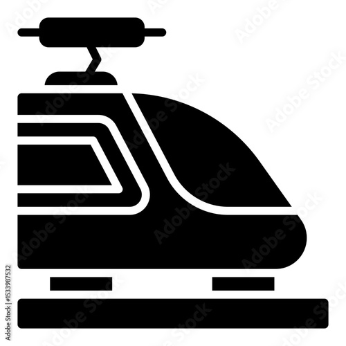 Train icon. Railway transport. Commuter travel and public transit