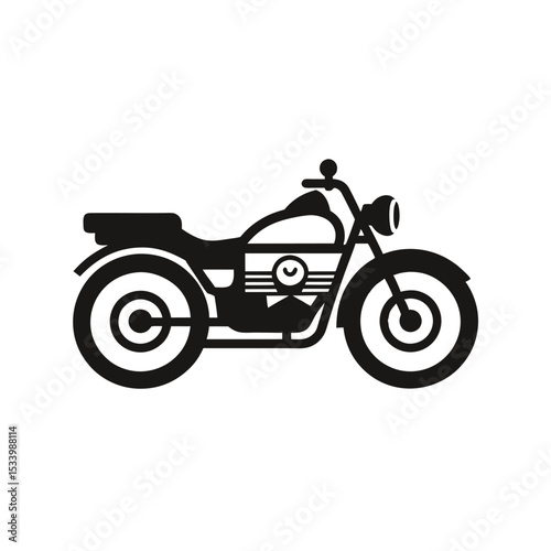motorcycle vector illustration with transparent background