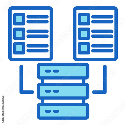 Redundancy Structure  Icon Element For Design	