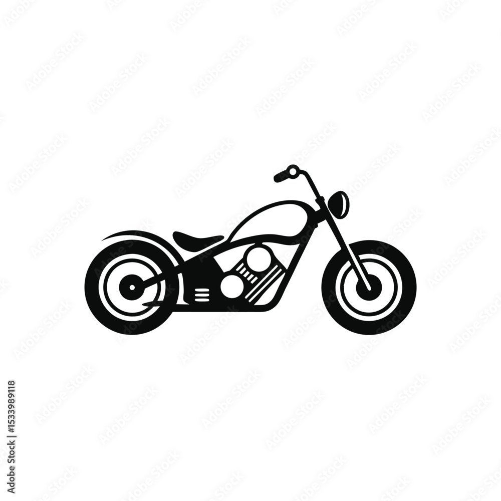 Fototapeta premium motorcycle vector illustration with transparent background