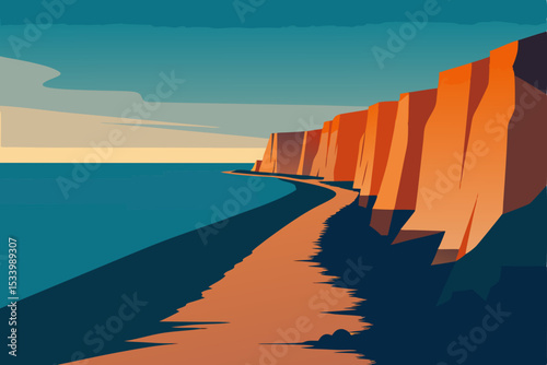 sunset on the beach