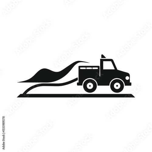 vector illustration of a tractor