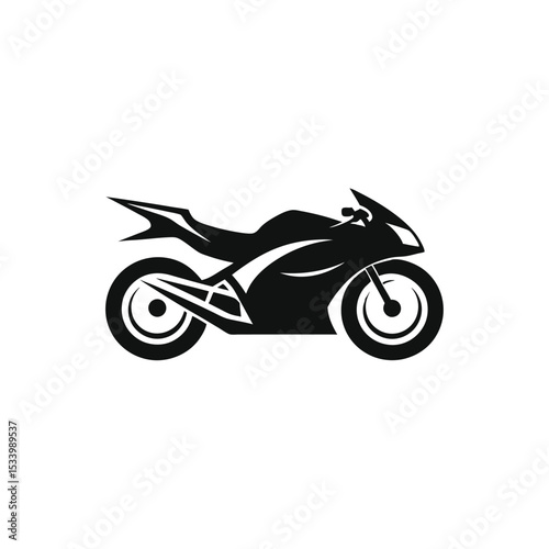 motorcycle vector illustration with transparent background