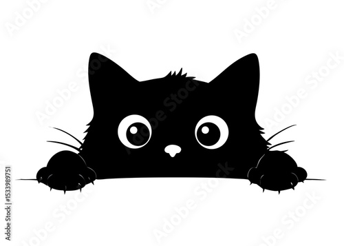 black cat cartoon