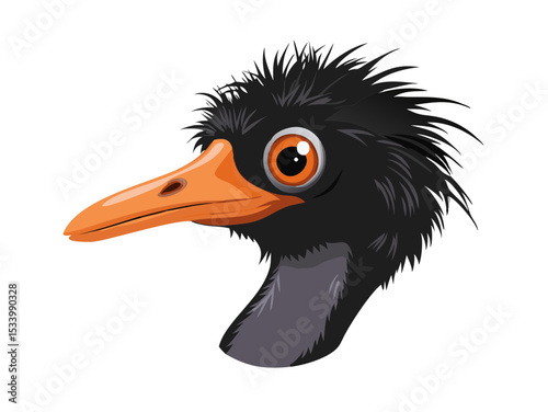 black crowned crane