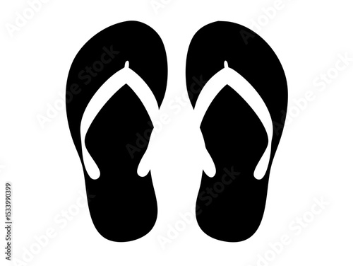 black flip flops