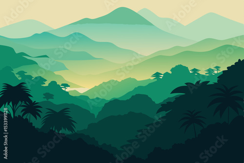 mountain landscape in the mountains