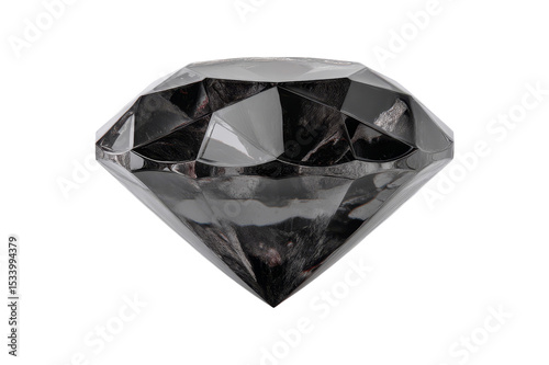 Close-up of black diamond elegance