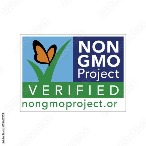 NON GMO PROJECT VERIFIED ICON VECTOR STAMP LOGO
