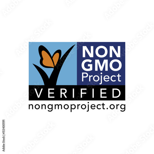 NON GMO PROJECT VERIFIED ICON VECTOR STAMP LOGO SIGN