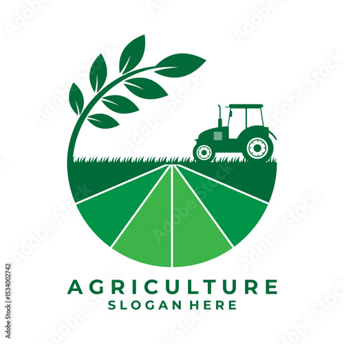 Farm logo design vector template. Agriculture logo design vector. Farmer logo design vector